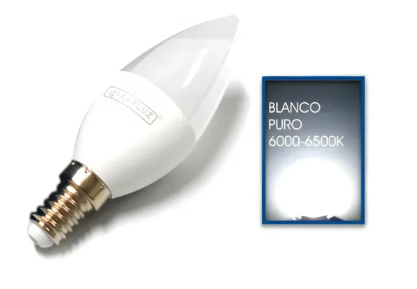 KARLUZ - BOMBILLO LED VELA E12 - 85V-265V | 3W / 5W - 3000K / 6500K