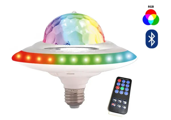 KARLUZ - BOMBILLO LED TIPO VENTILADOR RGB - BLUETOOTH