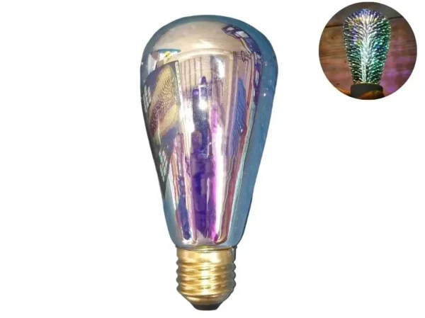 KARLUZ - BOMBILLO DECORATIVO LED LASER 3D | 4W