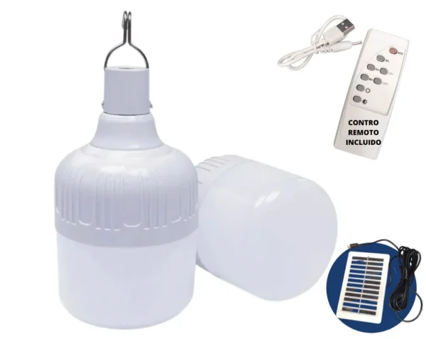 KARLUZ - BOMBILLO SOLAR LED | 20W / 40W / 60W - 6500K