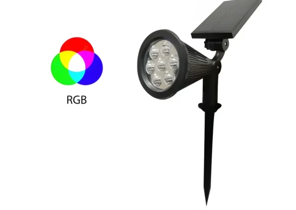 KARLUZ - LAMPARA SOLAR DE JARDIN RGB 2V | 6W